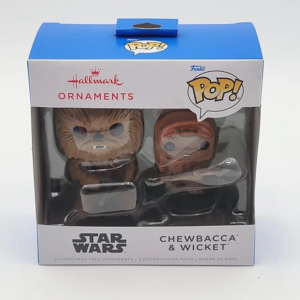 Hallmark Funko Pop! Star Wars Chewbacca & Wicket Christmas Ornament 2025